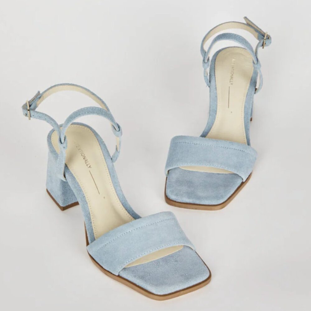 INTENTIONALLY BLANK - VALIDATED SUEDE HEEL - FOG - Size 7